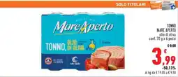 Conad TONNO MARE APERTO offerta