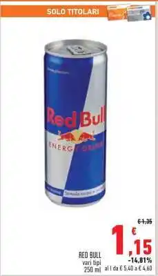 Conad Red Bull offerta