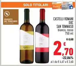 Conad Castelli Romani DOC San Tommaso offerta
