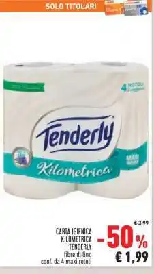 Conad Carta Igienica Kilometrica Tenderly offerta