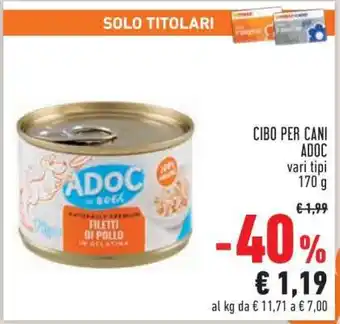 Conad CIBO PER CANI ADOC offerta