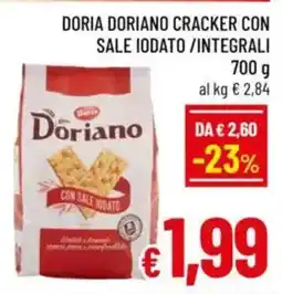 A&O Doria doriano cracker con sale iodato/integrali offerta