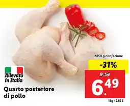 Lidl Quarto posteriore di pollo offerta