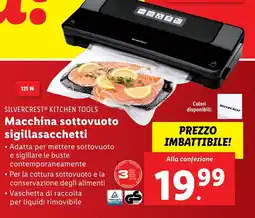 Lidl SILVERCREST KITCHEN TOOLS Macchina sottovuoto sigillasacchetti offerta