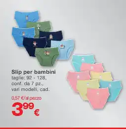 KiK Slip per bambini offerta