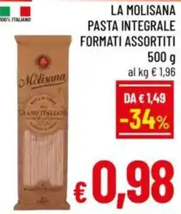 A&O La molisana pasta integrale formati assortiti offerta
