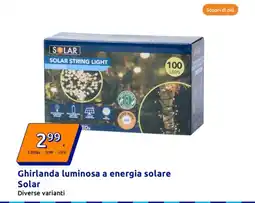 Ghirlanda luminosa a energia solare Solar