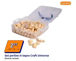 Action Set perline in legno Craft Universe offerta