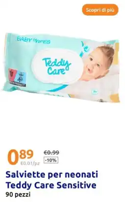 Salviette per neonati Teddy Care Sensitive