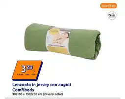 Action Lenzuolo in jersey con angoli Comfibeds offerta