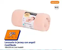Action Lenzuolo in jersey con angoli Comfibeds offerta