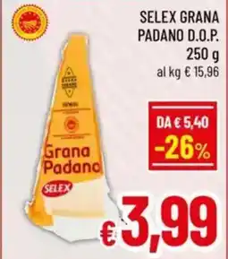 A&O Selex grana padano d.o.p. offerta
