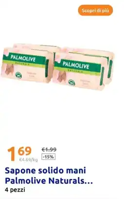 Action Sapone solido mani Palmolive Naturals offerta