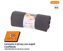 Action Lenzuolo in jersey con angoli Comfibeds offerta