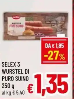 A&O Selex 3 wurstel di puro suino offerta