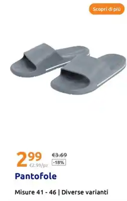 Action Pantofole offerta