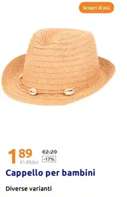 Action Cappello per bambini offerta