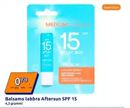 Action Balsamo labbra Aftersun SPF 15 offerta