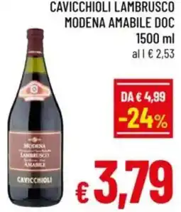 A&O Cavicchioli lambrusco modena amabile doc offerta