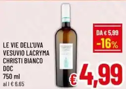 A&O Le vie dell'uva vesuvio lacryma christi bianco doc offerta