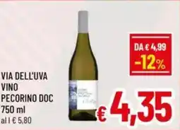 A&O Via dell'uva vino pecorino doc 0 offerta
