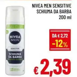 A&O Nivea men sensitive schiuma da barba offerta