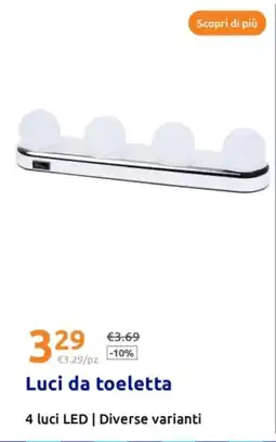Action Luci da toeletta offerta