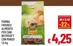 A&O Purina friskies alimento per cani nutrisoft con manzo offerta