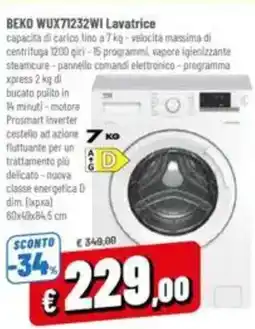 A&O Beko wux71232wi lavatrice offerta