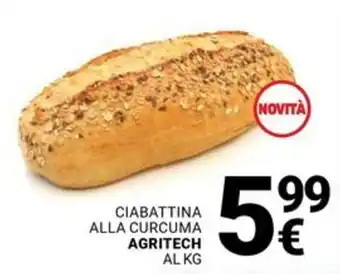 Supermercati Gulliver Ciabattina alla curcuma agritech offerta