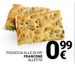 Supermercati Gulliver Focaccia alle olive francone offerta
