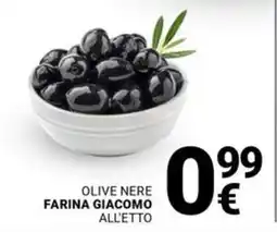 Supermercati Gulliver Olive nere farina giacomo offerta