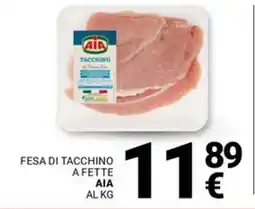 Supermercati Gulliver Fesa di tacchino a fette AIA offerta