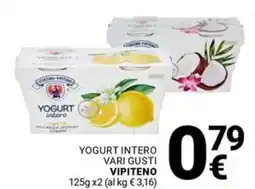 Supermercati Gulliver Yogurt intero vari gusti VIPITENO offerta