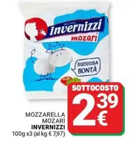 Supermercati Gulliver Mozzarella mozarì INVERNIZZI offerta