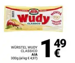 Supermercati Gulliver Würstel wudy classico AIA offerta