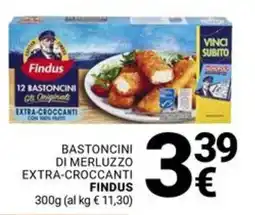 Supermercati Gulliver Bastoncini di merluzzo extra-croccanti FINDUS offerta