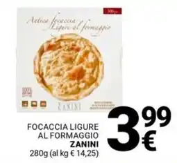 Supermercati Gulliver Focaccia ligure al formaggio ZANINI offerta