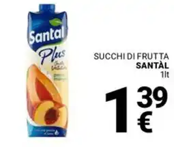 Supermercati Gulliver Succhi di frutta SANTÀL offerta