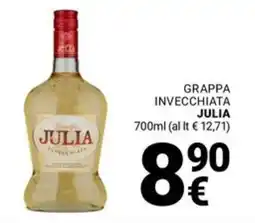Supermercati Gulliver Grappa invecchiata JULIA offerta