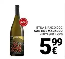 Supermercati Gulliver Etna bianco doc CANTINE MADAUDO offerta