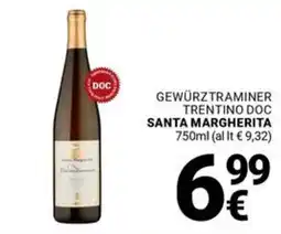 Supermercati Gulliver Gewürztraminer trentino doc SANTA MARGHERITA offerta