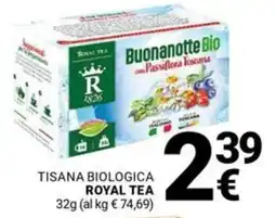 Supermercati Gulliver Tisana biologica ROYAL TEA offerta