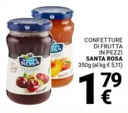Supermercati Gulliver Confetture di frutta in pezzi SANTA ROSA offerta