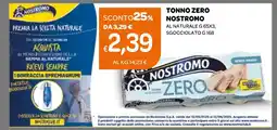Ekom Tonno zero nostromo al naturale sgocciolato offerta