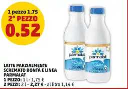 PENNY Latte parzialmente scremato bontà e linea PARMALAT offerta