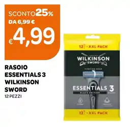 Ekom Rasoio essentials 3 wilkinson sword 12 pezzi offerta