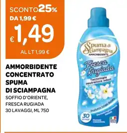 Ekom Ammorbidente concentrato spuma d campagna offerta