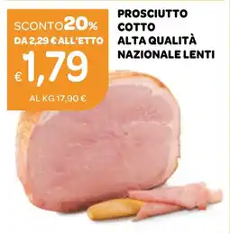 Ekom Prosciutto cotto alta qualità nazionale lenti offerta