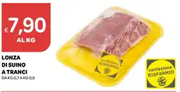 Lonza di suino a tranci